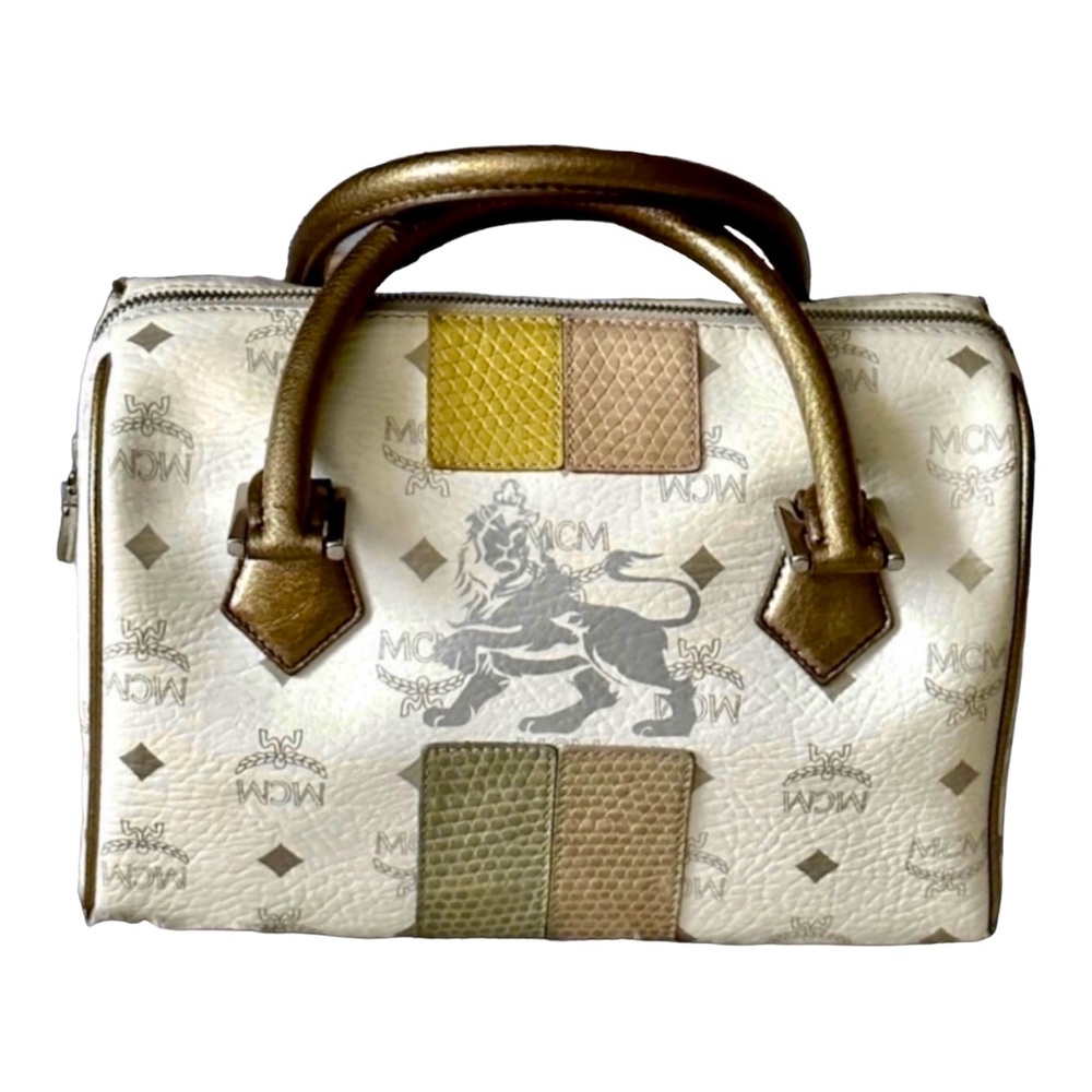 AUTHENTIC ‼️💯 MCM PRINCESS LION BOSTON BAG